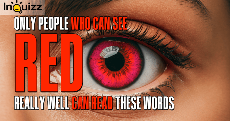 Only People Who Can See RED Really Well Can Read These Words